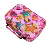 EDATOFLY 72 Fentes Grande Étui à Crayons Colorier Trousse Crayon Plumier Sac de Crayon pour Garcons et Filles (Rose)