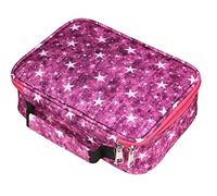 EDATOFLY 72 Fentes Grande Étui à Crayons Colorier Trousse Crayon Plumier Sac de Crayon pour Garcons et Filles (Rose Rouge)