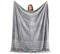 EDB Drap de Bain de Luxe Super Jumbo XXXL énorme 150 x 200 cm - Ultra Doux 100% Coton égyptien - Très Absorbant, séchage Rapide, Serviette de Bain Extra Large, Serviettes surdimensionnées 600 g/m²