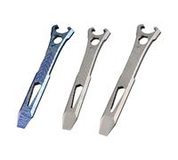 EDC Levier de poche multifonction avec tournevis multifonction et décapsuleur, porte-clés compact pour un transport quotidien, utilitaire et utilisation en plein air, construction en métal, 138 mm