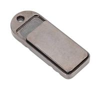 EDC Métal Fidget Slider Magnétique Fidget Push Slider Porte-clés Double Usage Doigt Soulagement du Stress Jouets pour Adultes Adolescents Alliage d'aluminium 60x24x8mm (Gris Bronze)