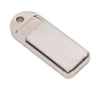 EDC Métal Fidget Slider Magnétique Fidget Push Slider Porte-clés Double Usage Doigt Soulagement du Stress Jouets pour Adultes Adolescents Alliage d'aluminium 60x24x8mm (Argent)