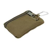 EDC Molle Pouch, Outdoor EDC Molle Pouch Wallet Mini Portable Key Card Case EDC Pouch Bag Coin Purse with (Vert)