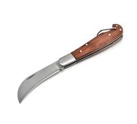 Edc Outil D'extérieur, Manche En Bois, Couteau Pliant, Couteau À Champignons, Outil De Survie De Camping, Livraison Directe 1 Pièce