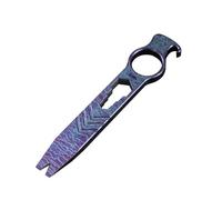 EDC Outil multifonction avec tournevis, levier et décapsuleur, compact 140 x 28 mm, outil utilitaire en métal pour un transport quotidien, design léger et ergonomique, compatible avec porte-clés