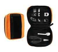EDC Pouch Mini sac EDC 10 × 14 × 4 cm Sac à outils tactique pliable Sac à outils pliable Robuste Organiseur de poche utile pour outils, couteau de poche, stylo (orange)