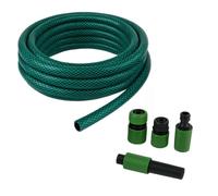Edco Eindhoven B.V. Kinzo Tuyau d'arrosage de 15 m, Tuyau d'arrosage de 14 mm (1/2") max. 6 bar, avec 3 raccords et 1 pulvérisateur, Convient pour arroseurs de jardin - Vert