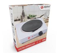 EDCO Plaque de Cuisson Électrique 1000 W - Blanche
