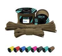 EdcX 2 mm Nylon Paracord 275 (15, 30, 50 and 100 m)- 100% Nylon Rope, 3-Strand Cord, Nylon Cord 2 mm in Many Colours (Coyote Brown, 30 m)