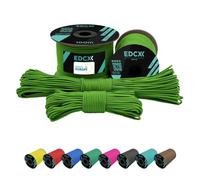 EdcX 2 mm Nylon Paracord 275 (50 et 100 m) - Corde 100% Nylon, Corde 3 brins, Corde Nylon 2 mm en Plusieurs Couleurs (Green Golf, 100 m)