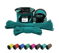 EdcX 2 mm Nylon Paracord 275 (50 et 100 m) - Corde 100% Nylon, Corde 3 brins, Corde Nylon 2 mm en Plusieurs Couleurs (Emerald Green, 100 m)