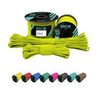 EdcX 2 mm Nylon Paracord 275 (50 et 100 m) - Corde 100% Nylon, Corde 3 brins, Corde Nylon 2 mm en Plusieurs Couleurs (Sofit Yellow, 50 m)