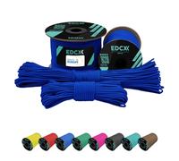 EdcX 2 mm Nylon Paracord 275 (50 et 100 m) - Corde 100% Nylon, Corde 3 brins, Corde Nylon 2 mm en Plusieurs Couleurs (Blue, 100 m)