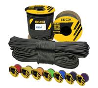 EdcX 3 mm Nylon Paracord 425 (15, 30, 50 and 100m) - 3 mm Type II, 100% Nylon Rope, 3 Strand Rope, 3 mm Nylon Rope in Many Colors (Army Green, 30 m)
