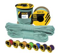 EdcX 3 mm Nylon Paracord 425 (15, 30, 50 and 100m) - 3 mm Type II, 100% Nylon Rope, 3 Strand Rope, 3 mm Nylon Rope in Many Colors (Skylight, 30 m)