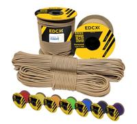 EdcX 3 mm Nylon Paracord 425 (15, 30, 50 and 100m) - 3 mm Type II, 100% Nylon Rope, 3 Strand Rope, 3 mm Nylon Rope in Many Colors (Tan, 30 m)