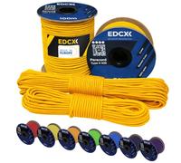 EdcX 3 mm Nylon Paracord 425 (15, 30, 50 and 100m) - 3 mm Type II, 100% Nylon Rope, 3 Strand Rope, 3 mm Nylon Rope in Many Colors (Orange Yellow, 15 m)
