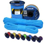 EdcX 3 mm Nylon Paracord 425 (15, 30, 50 and 100m) - 3 mm Type II, 100% Nylon Rope, 3 Strand Rope, 3 mm Nylon Rope in Many Colors (Ice Mint, 15 m)