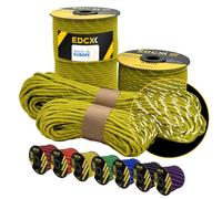 EdcX 4 mm Reflective Paracord 550 (15, 30, 50 m) - Corde de Parachute résistante à la déchirure pour la Survie 100% Nylon, 4 mm de Type III, avec 7 Fils, dans de Nombreuses Couleurs