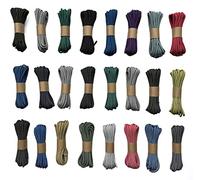 EdcX 4 mm Reflective Paracord 550 (15, 30, 50 m) - Corde de Parachute résistante à la déchirure pour la Survie 100% Nylon, 4 mm de Type III, avec 7 Fils, dans de Nombreuses Couleurs