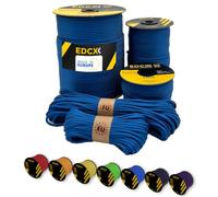 EdcX Paracord 4 mm, 35+ Couleurs Unies (10 m, 15 m, 30 m, 50 m, 100 m, 300 m) | Idéal pour l'artisanat, Le Camping, la Survie | Corde 100% Nylon 4 mm | Cordon Tactique 550 Type III (Turquoise, 30 m)