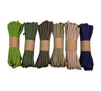 EdcX Paracord 4 mm, Paracord Set (30 m, 50 m, 60 m) | Idéal pour l'artisanat, Le Camping, la Survie | Corde 100% Nylon 4 mm | Cordon Tactique 550 Type III (Mountain Set, 6x5m)