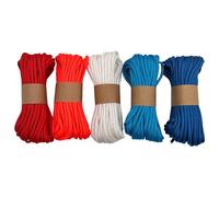 EdcX Paracord 4 mm, Paracord Set (30 m, 50 m, 60 m) | Idéal pour l'artisanat, Le Camping, la Survie | Corde 100% Nylon 4 mm | Cordon Tactique 550 Type III (Sea Set, 5x10m)