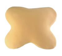 Edda Lux Housse destiné à ACAMAR Oreiller, 55 x 47 cm, Taie d'oreiller Douce en Jersey pour Coussin de Forme Papillon, 100% Coton, Jaune de mais