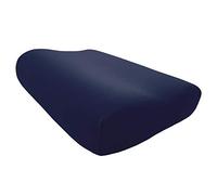 Edda Lux Housse destiné à Tempur Shape S, M et L Oreiller, 50 x 31 cm, Taie d'oreiller en Jersey Doux pour Oreiller Cervical, 100% Coton, Bleu Marine