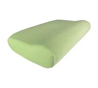 Edda Lux Housse pour Oreiller Cervical 55 x 35 cm en Jersey de Haute qualité, 100% Coton, Taie d'oreiller pour Coussin de Nuque Ergonomique, Kiwi