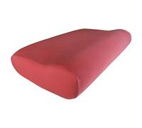 Edda Lux Housse pour Oreiller Cervical 55 x 35 cm en Jersey de Haute qualité, 100% Coton, Taie d'oreiller pour Coussin de Nuque Ergonomique, Cerise