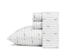 Eddie Bauer 221885 en Aval Percale de Coton de lit, Bleu, Queen Size