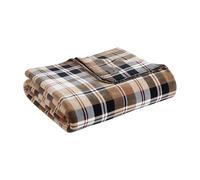 Eddie Bauer - Couverture pour lit Double/Grand lit, literie réversible en Peluche, décoration d'intérieur à Carreaux, certifiée Oeko-Tex (Carreaux Beige Tralhead, lit Double/Grand lit)
