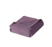 Eddie Bauer - Couverture pour lit simple, super douce et de poids moyen, adoucit chaque lavage (violet gaufré uni, lit simple)