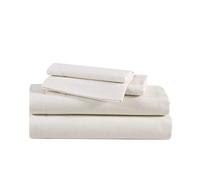 Eddie Bauer - Draps de lit en Flanelle de Coton, brossé pour Plus de Douceur - Décoration d'intérieur Confortable (Ivoire, lit Double)