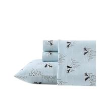 Eddie Bauer - Draps de lit en Flanelle de Coton, brossé pour Plus de Douceur, décoration d'intérieur Confortable (Amis des Chiens, lit Double)