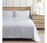 Eddie Bauer - Draps pour Grand lit, Ensemble de literie en Percale de Coton, décoration d'intérieur fraîche et Respirante (Little Blossom, Grand lit)