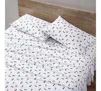 Eddie Bauer - Draps pour Grand lit, Ensemble de literie en Percale de Coton, décoration d'intérieur Nette et fraîche (explorez la Lanterne Blanche, Grand lit)