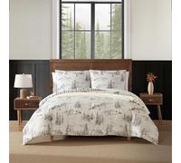 Eddie Bauer - Ensemble de Housse de Couette pour très Grand lit, literie Super Douce avec taies d'oreiller Assorties, décoration d'intérieur Confortable, certifiée Oeko-Tex (cabane des Montagnes