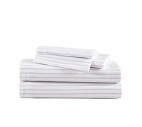 Eddie Bauer - Full Sheet Set, Warm Breathable Cotton Flannel Bedding with Deep Pockets, Brushed for Extra Softness, Cozy Home Decor, Oeko-Tex Certified (Trail Stripe, Full)