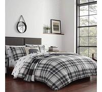 Eddie Bauer - King Comforter Set, Cotton Reversible Bedding with Matching Shams, Plaid Home Decor for All Seasons (Coal Creek Grey, King)