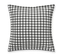 Eddie Bauer Kingston Ensemble de taies d'oreiller européennes, Anthracite, 66 x 66 cm