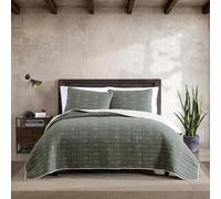 Eddie Bauer Parure de lit en Coton, Vert, King Size