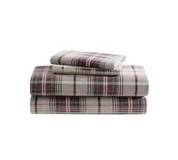 Eddie Bauer Parure de lit en Flanelle de Coton Chaude et Respirante avec Poches Profondes, brossée pour Plus de Douceur - Décoration d'intérieur Confortable, certifiée Oeko-Tex, Motif écossais