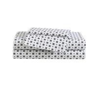 Eddie Bauer - Parure de lit pour lit simple, ensemble de literie en percale de coton de qualité supérieure, décoration d'intérieur super douce, certifiée Oeko-Tex (Fairisle Sprinkle Black, lit simple)