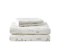 Eddie Bauer - Parure de lit pour très Grand lit, en Flanelle de Coton Chaude et Respirante avec Poches Profondes, brossée pour Plus de Douceur, décoration d'intérieur Confortable, certifiée Oeko-Tex