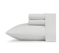 Eddie Bauer - Parure de lit Respirante, Parure de lit Luxueuse pour Les dormeurs Chauds (Tricot Jersey Gris, lit Double)