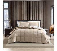 Eddie Bauer Parure de lit réversible en Sherpa avec taies Assorties, décoration d'intérieur Confortable et Chaude, Polaire Polyester, Marron Sherwood, Grand lit