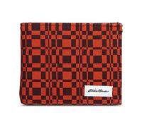 Eddie Bauer Pioneer Portefeuille à Deux Volets en Toile de Coton imprimée pour Homme Rouge Taille Unique