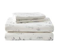Eddie Bauer Set de draps, Coton 100% Coton Flanelle Flanelle de Coton, Beige, Queen Size